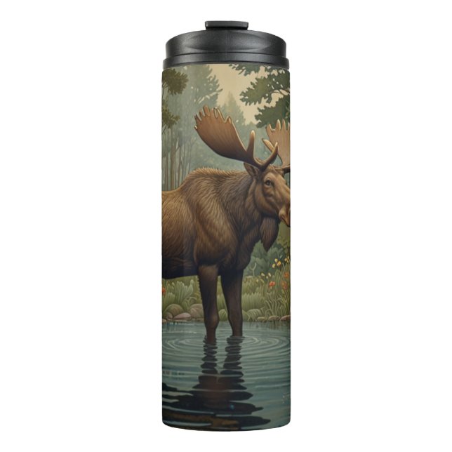 Rustic moose boho woodland forest greenery (Framsida)
