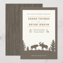 Rustic Moose Bröllop utomhus