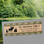 Rustic Moose Gräs Träd Grönt Plade Kraft Adress Returadress Etikett<br><div class="desc">Fina,  vackra adressetiketter. Anpassad design är ett unikt med med vintage och stil-typografi med en mos med gräs träd på säckkraft papper,  gränsad med sage grönt land plaid print. Om du vill se fler design som denna kan du besöka min butik här på "Zazzle.com/Rustic_Charm". Tack.</div>