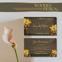 Rustic Mörk Brown Wood Grain Träd Bark Monogram