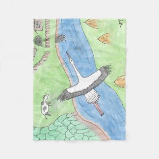 "Rustic motifs" Fleecefilt