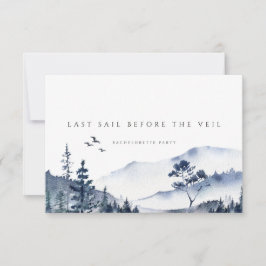Rustic Mountain Boho Bachelorette Helg Card Inbjudningar