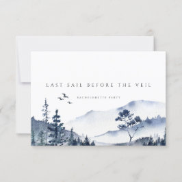 Rustic Mountain Boho Bachelorette Helg Card Inbjudningar