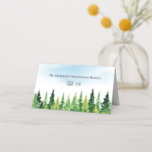 Rustic Mountain Bröllop Placeringskort