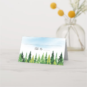 Rustic Mountain Bröllop Placeringskort