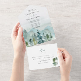 Rustic Mountain Forest Bröllop