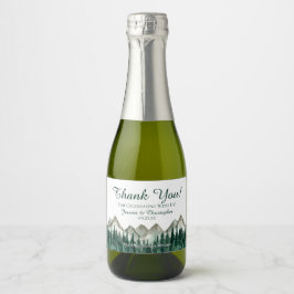 Rustic Mountain & Gräs Bröllop Tack Mini