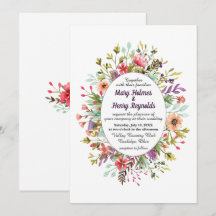 Rustic Mountain Meadow Wildblommor Bröllop