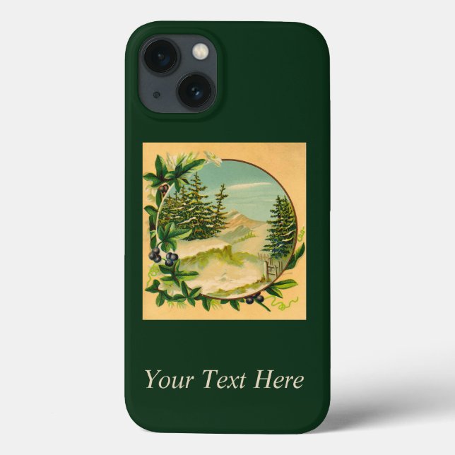 Rustic Mountain Scene Fodral-Mate iphone case (Baksida)