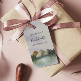 Rustic Mountain & Sjö Bachelorette Helg Presentetikett