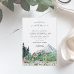 Rustic Mountain Wildblomma | Boho Möhippa Inbjudningar<br><div class="desc">Med boho-vattenfärgsberg och färgstarka vilda blommor med enkel och minimalistisk design. Detta är perfektens inbjudan till ett vår eller ett bergsområde bröllop firande. Den här mjuka bergspaletten med vintergrön och dammig blå känns definitivt både elegant och rustik. Det är lika boho vintage som det är uppfriskande! Dessa utformningar kan vara...</div>