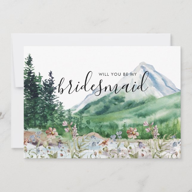 Rustic Mountain Wildblomma | Var min Bridesmaid (Framsida)