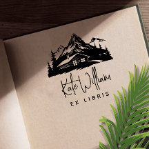 Rustic Mountains & Gräs Ex libris