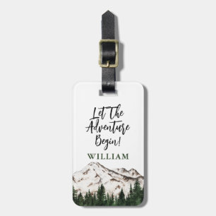 Rustic Mountains Personlig Bagagebricka