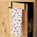 Rustic Mushroom Fungi Mönster Kitchen Towels Kökshandduk<br><div class="desc">Kökshandduk och skorstenshandduk för höftsäsongen med vattenfärgad illustration av olika svampar.</div>