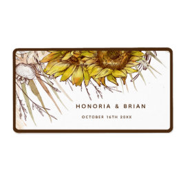 Rustic Mustard Solros Fraktsedel