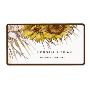 Rustic Mustard Solros Fraktsedel