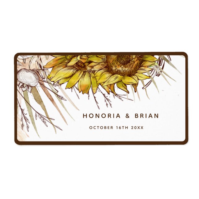 Rustic Mustard Solros Fraktsedel (Framsidan)