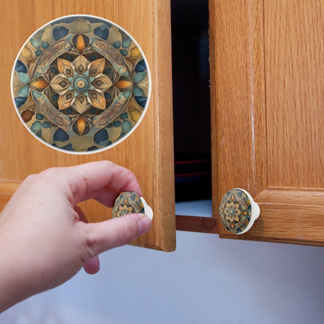 Rustic Muted Färg Mönster Knopp (Skapare uppladdad)