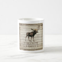 Rustic Nagel Edged Wood Walking Moose