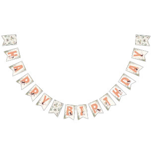 Rustic Nån Bunny är en Blommigt Girl Cottagecore Vimplar