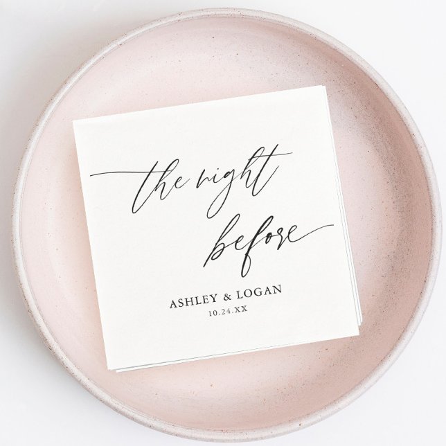 Rustic natten före rehearsal pappersservett (Skapare uppladdad)