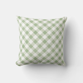 Rustic Natural Sage Gingham Play Kudde