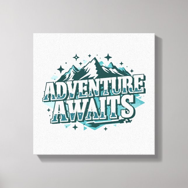 Rustic Nature and Hiking Graphic Canvastryck (Framsida)