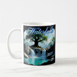 Rustic Nature Walk to Outdoor Waterfalls Kaffemugg