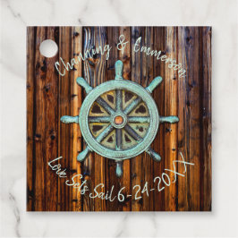 Rustic Nautical Bröllop eller Förlovning Gåvor Etiketter