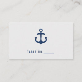 Rustic Nautical Guest Escort Cards/Navy Placeringskort