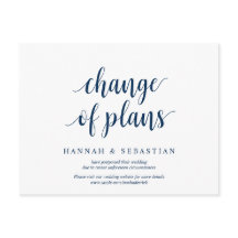 Rustic Navy Blue, ändrad plan, fördröjd