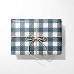 Rustic Navy Blue Buffalo Play Presentpapper<br><div class="desc">Ge din presentförpackning en mysigt,  rustik beröring med den här klassiska marinblå buffelplattformen. Perfekt för julhelgen eller något särskilt tillfälle,  denna pappra förpackning har ett tidlöst kontrollerat mönster som framkallar värme och land charm.</div>