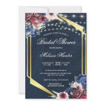 Rustic Navy Blue Wood String Light Möhippa