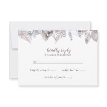 Rustic Navy Mauve Blommigten Botanical Bröllop