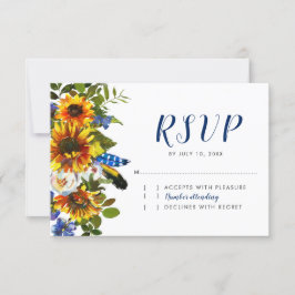 Rustic Navy Solros Boho Bröllop OSA