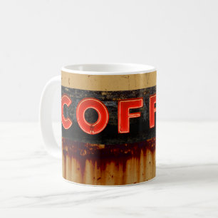 Rustic Neon-kaffeskylt Kaffemugg