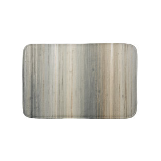 Rustic Neutral Gray Brown Abstract Stripe Badrumsmatta