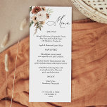 Rustic Neutralt Boho Blommigt Menu Meny<br><div class="desc">Matcha dina bröllop- eller partiinbjudningar eller tema med din vackra Neutralt Boho Blommigt Menus.</div>