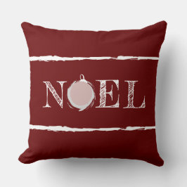 Rustic Noel Deep Red Helgdag Kudde