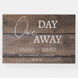 Rustic Oak En dag för evidensal Bröllop Gästböcker