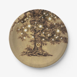 Rustic Oak Träd String Ljus