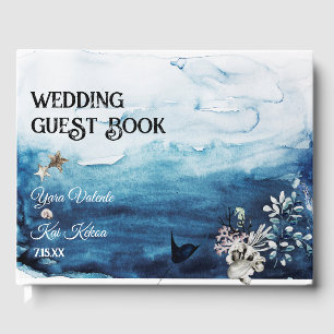 Rustic Ocean Bröllop Guest Bok