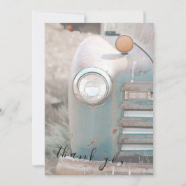 Rustic och Land - Pickupt kort med tack för blanks