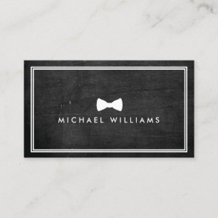 Rustic och Refined Manar Classic Bow Tie Logotyp Visitkort