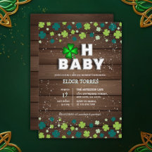 Rustic Oh Baby St. Patrick Day Baby Shower