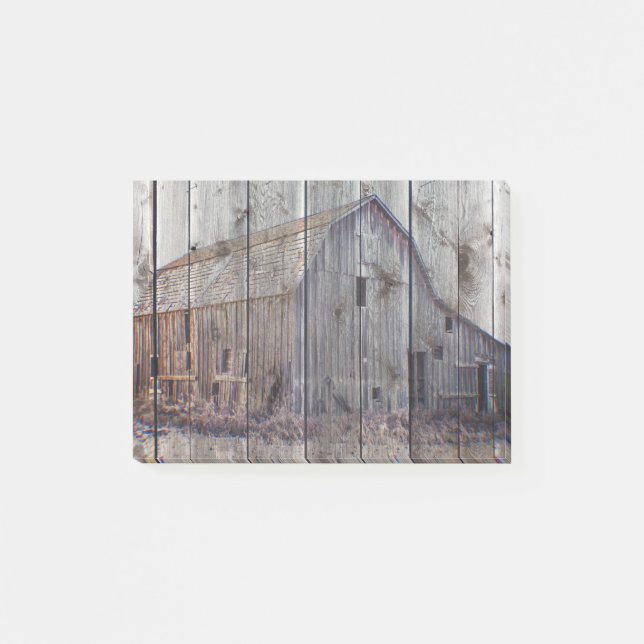Rustic Old Barn Post-it Block (Framsida)