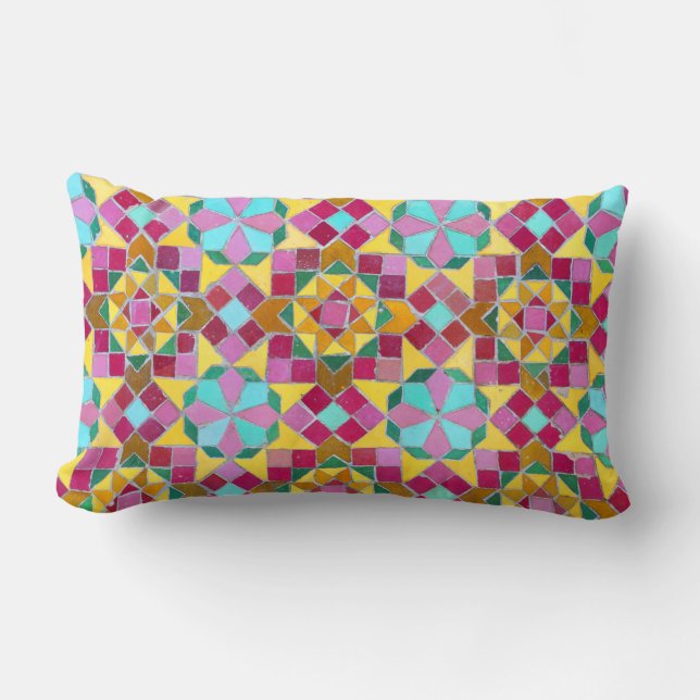 Rustic Old Mosaic Cushions Lumbarkudde (Framsida)