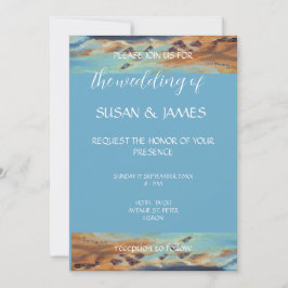 Rustic Old row-boat vid stiits Investigation Inbjudningar