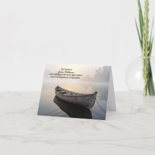 Rustic Old Rowboat Sympathy Tack Kort